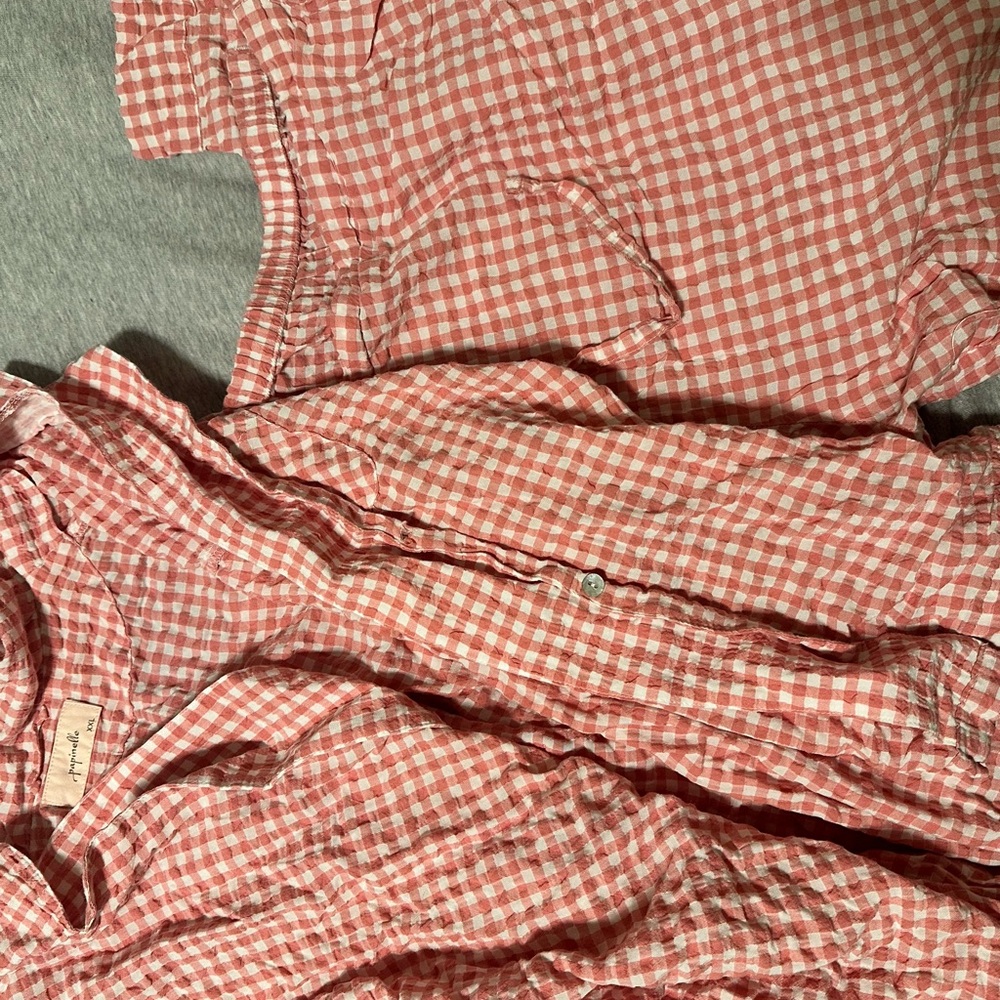 Pink and White PJ Set